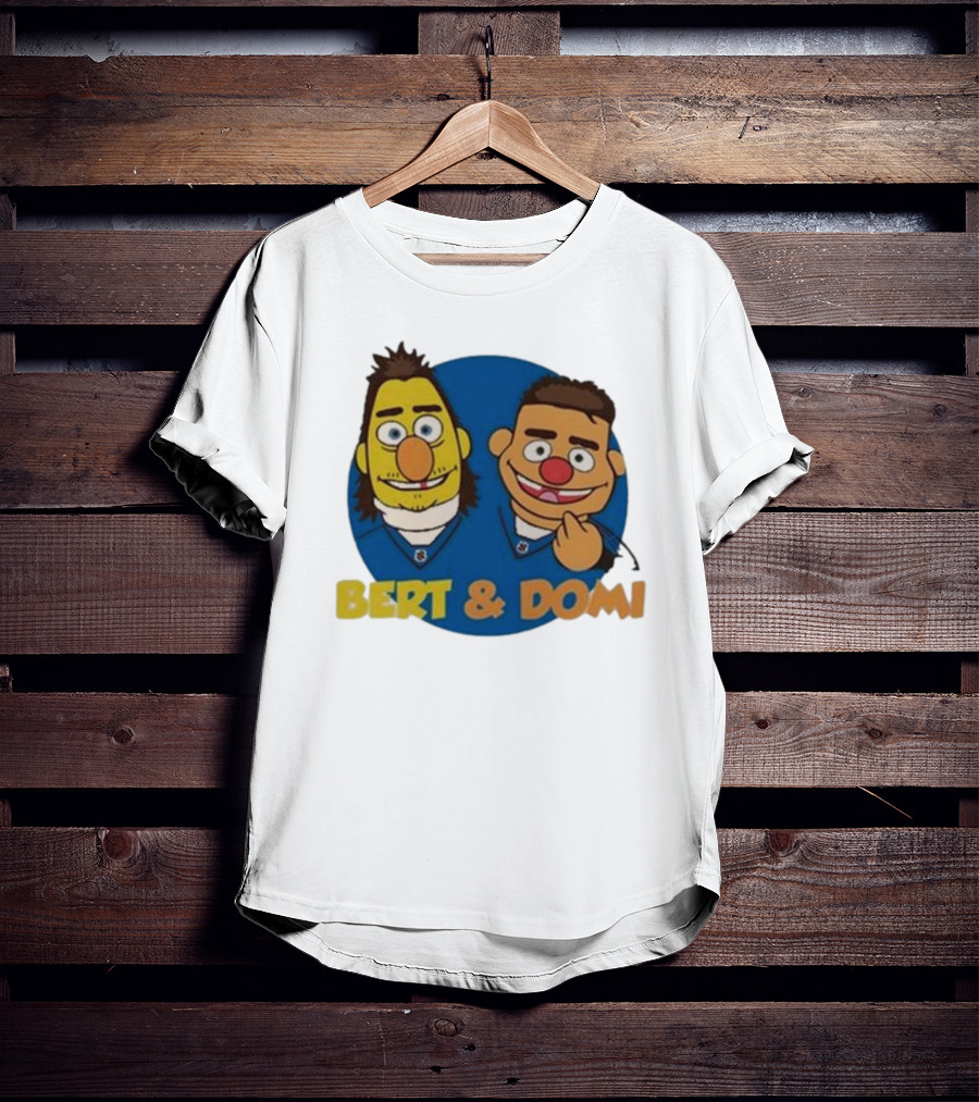 Bert And Domi Flowbuds Logo Cartoon T-Shirt