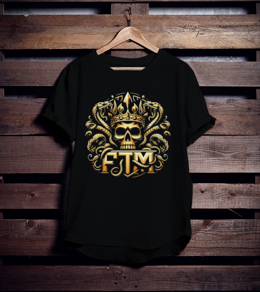 Franky The Mobster Misery Kingdom Crest Skull Crown Serpents FTM T-Shirt