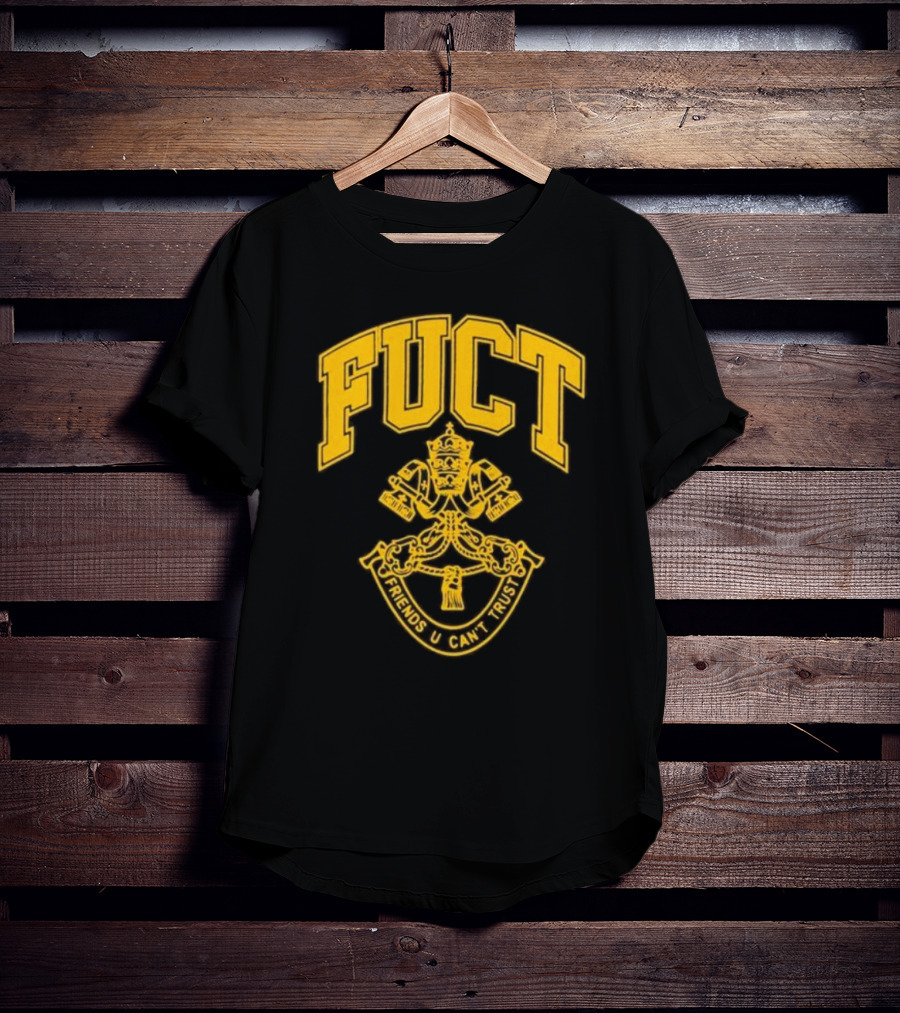 Fuct Friends U Can't Trust Vatican City Crest T-Shirt
