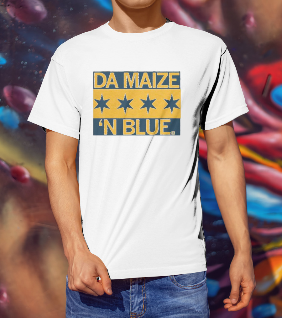 Da Maize N Blue Four Stars T-Shirt