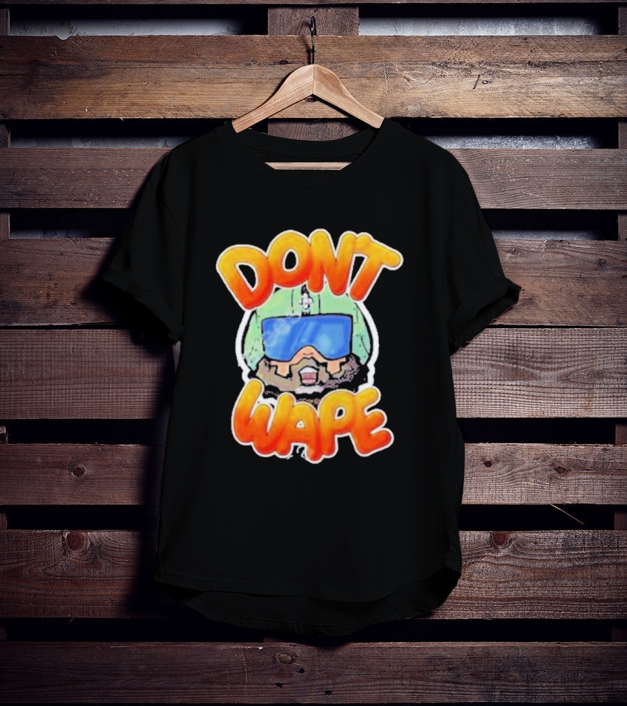 Dick Masterson Don't Wape Bearded Guy In Helmet With Goggles T-Shirt