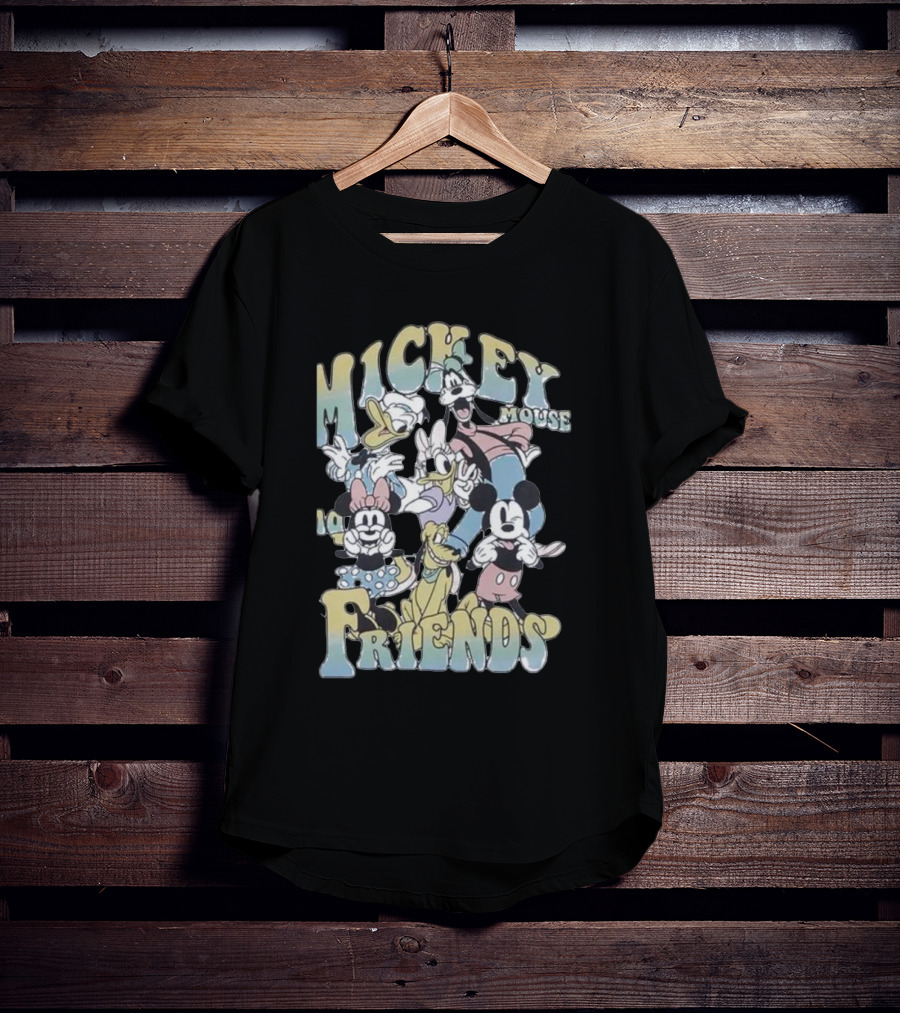Mickey Mouse And Friends Group Portrait Youth Disney T-Shirt