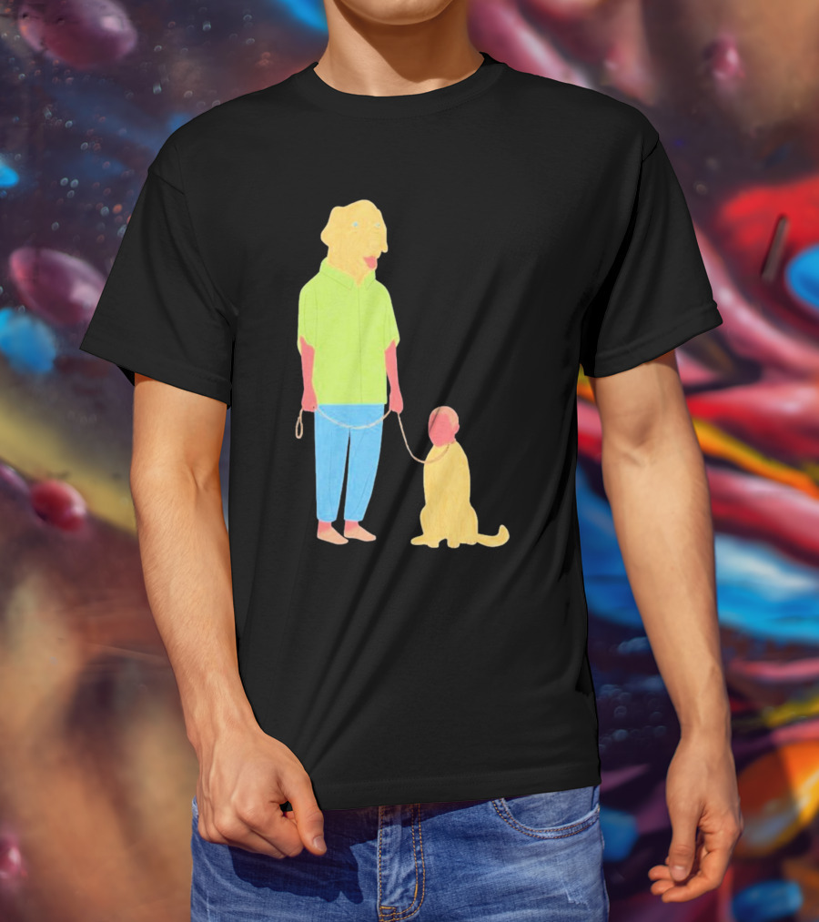 Dogswap Staselė Jakunskaitė Human Dog Head Swap T-Shirt