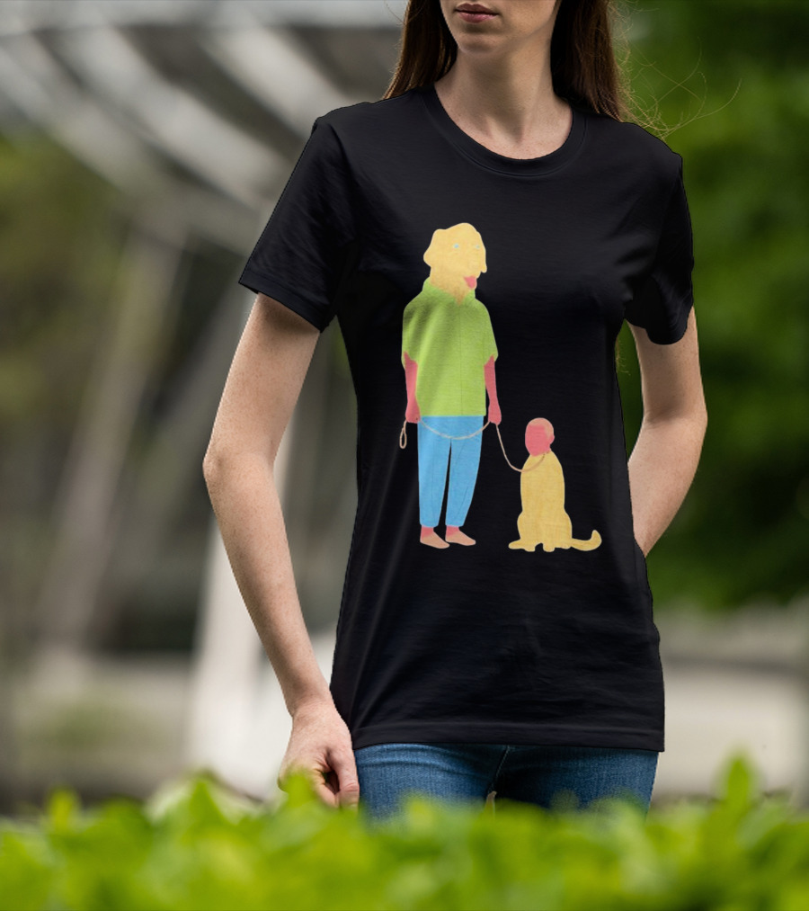 Dogswap Staselė Jakunskaitė Human Dog Head Swap T-Shirt