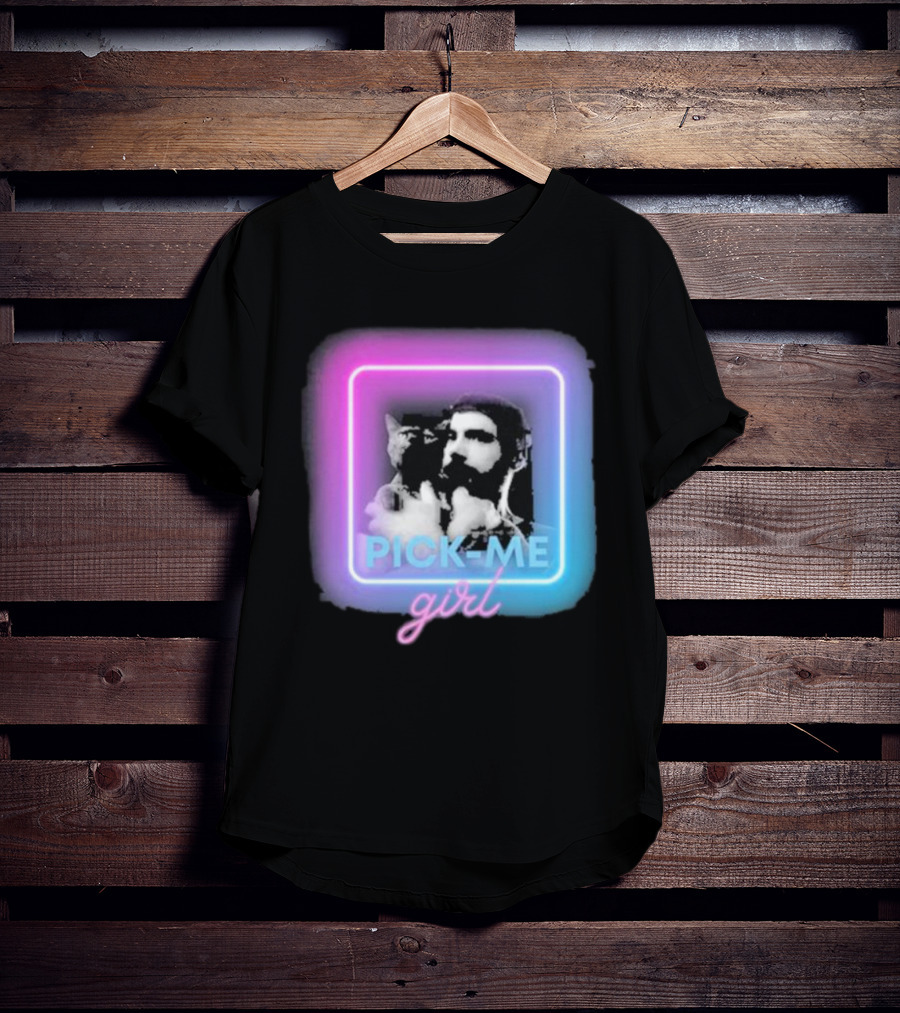 Pick Me Girl Neon Cat Square T-Shirt