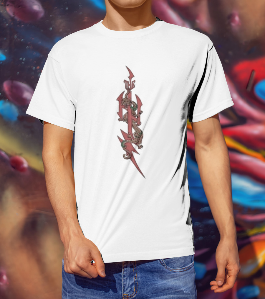 The Hu Dragon Emblem Red Lightning T-Shirt