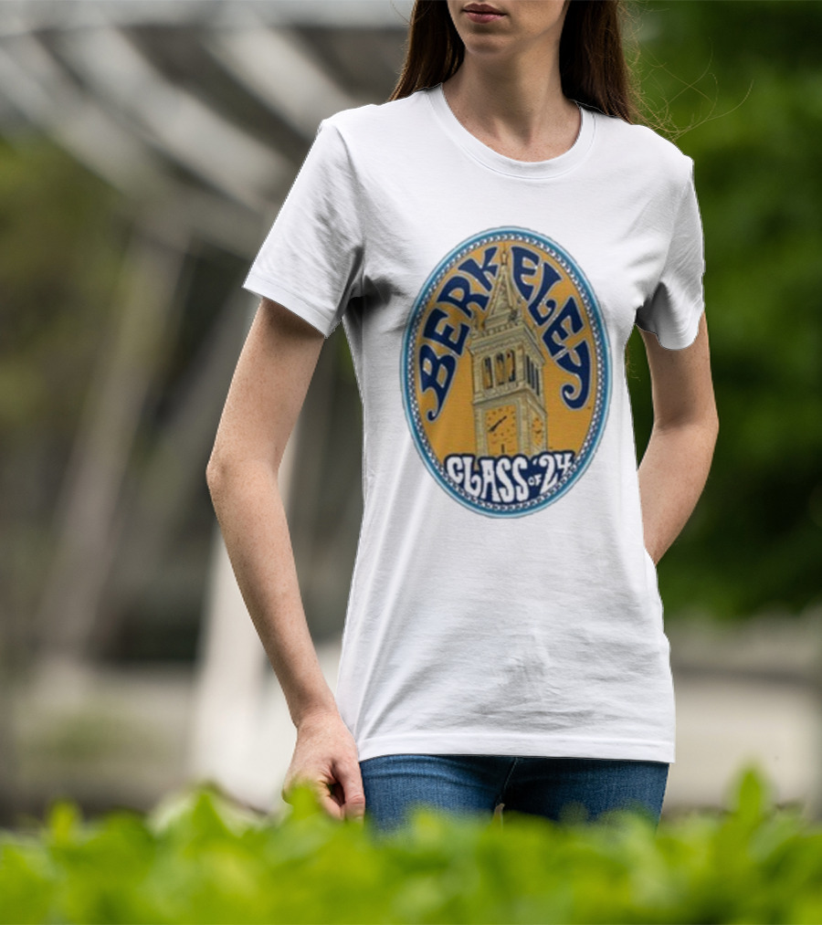 Berkeley Class Of 24 Sather Tower Oval T-Shirt