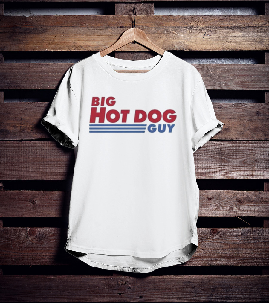 Big Hot Dog Guy Stripes T-Shirt