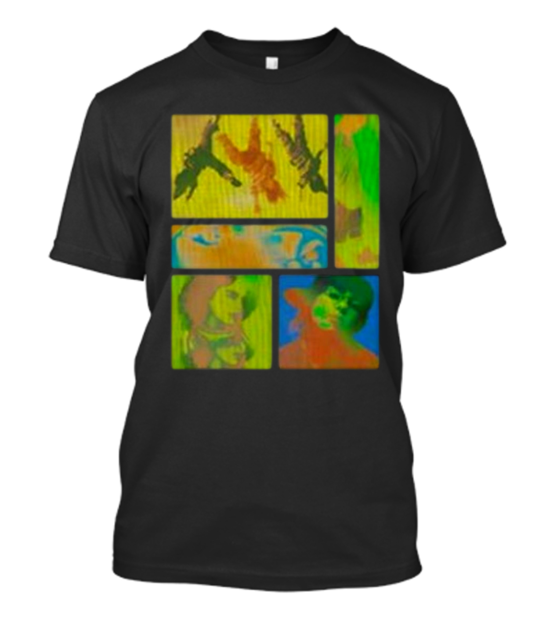 Billie Eilish Birds Of A Feather Collage Thermal Multicolor Portraits T-Shirt