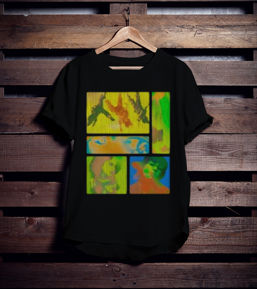 Billie Eilish Birds Of A Feather Collage Thermal Multicolor Portraits T-Shirt