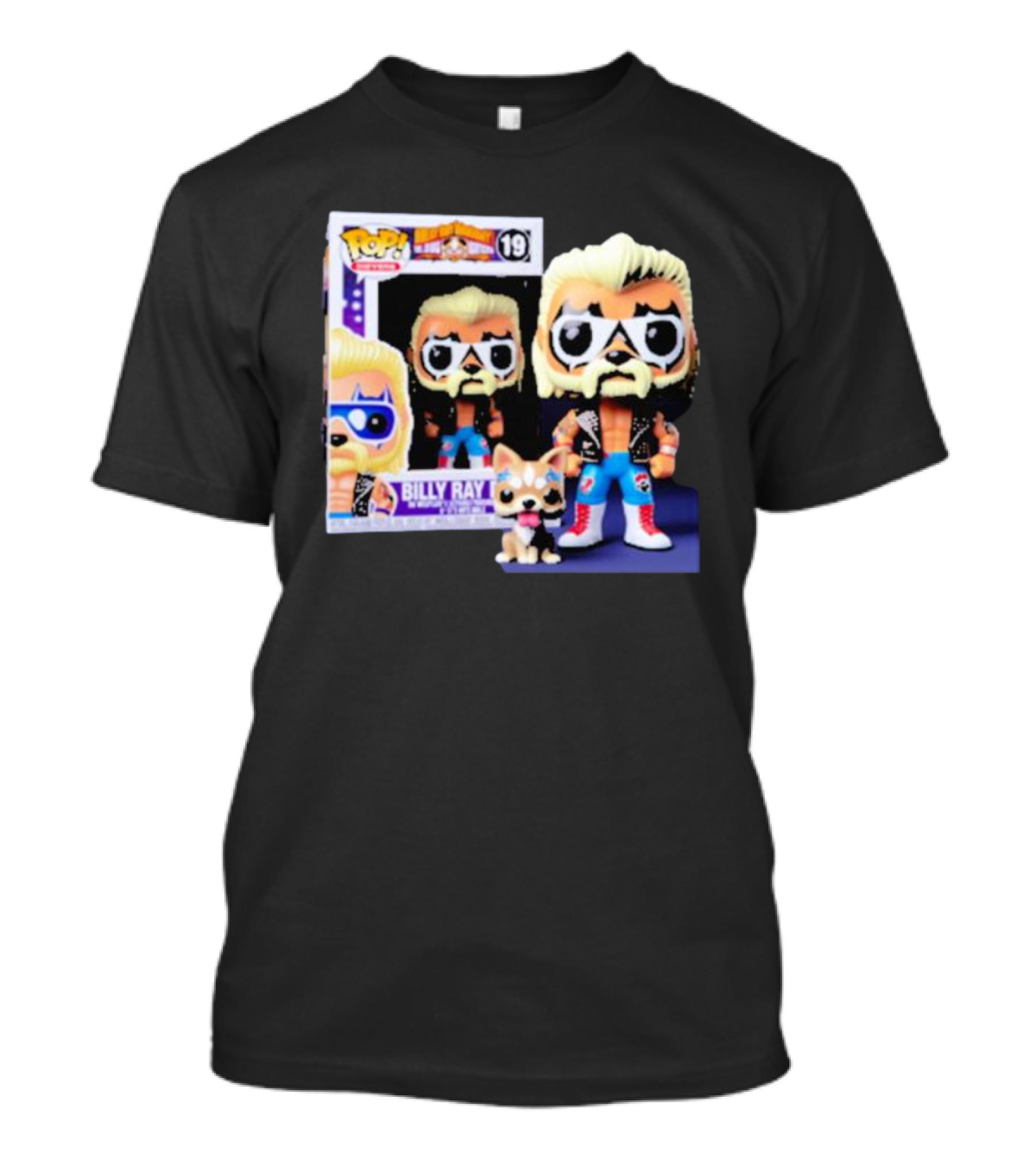 Billy Raydog Ai Pop Action Figures With Blonde Mullet And Blue Star Pants T-Shirt