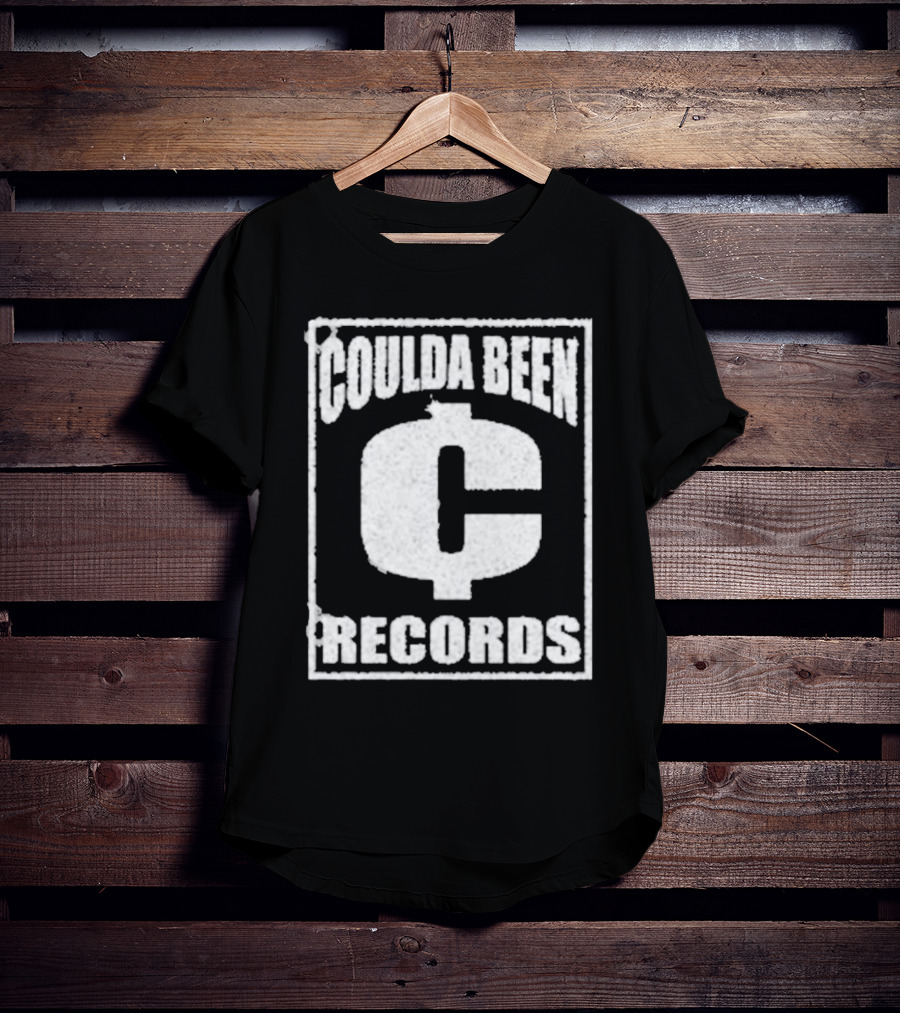 Coulda Been Records Vintage Style Block Lettering With Large Centered C T-Shirt