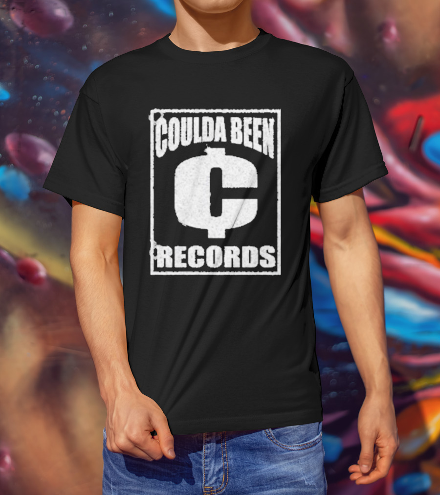 Coulda Been Records Vintage Style Block Lettering With Large Centered C T-Shirt