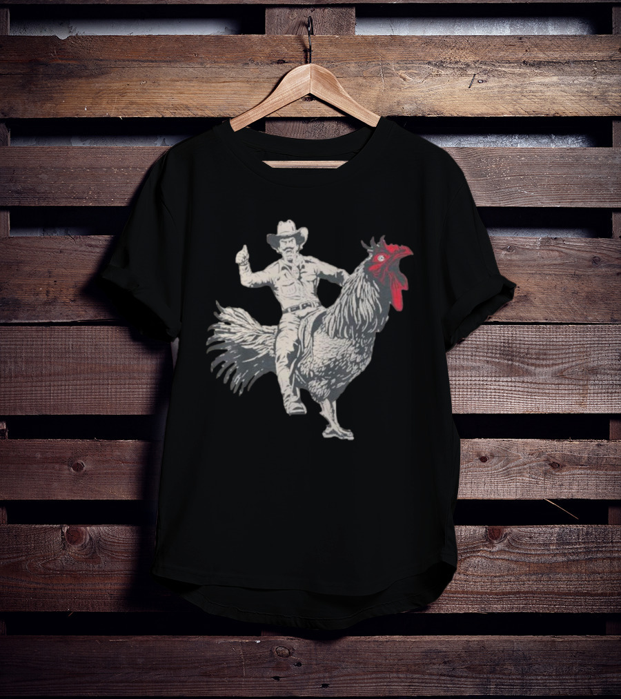 Cowboy Riding Chicken T-Shirt