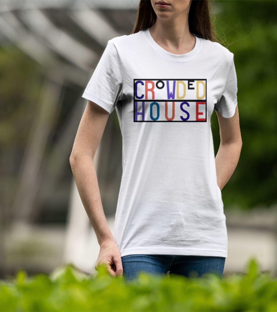 Crowded House Colorful Block Letters T-Shirt