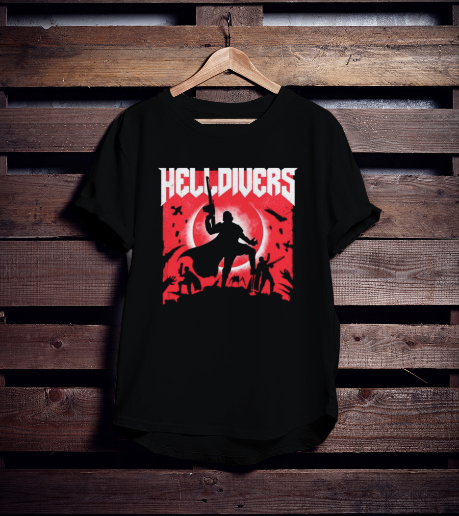 Helldivers Red Moon Battle T-Shirt