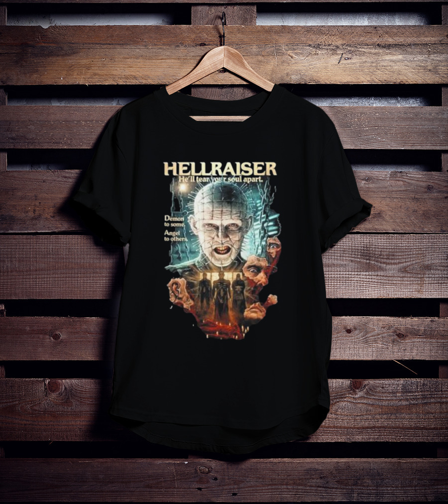 Hellraiser He'll Tear Your Soul Apart Demon To Some Angel To Others T-Shirt