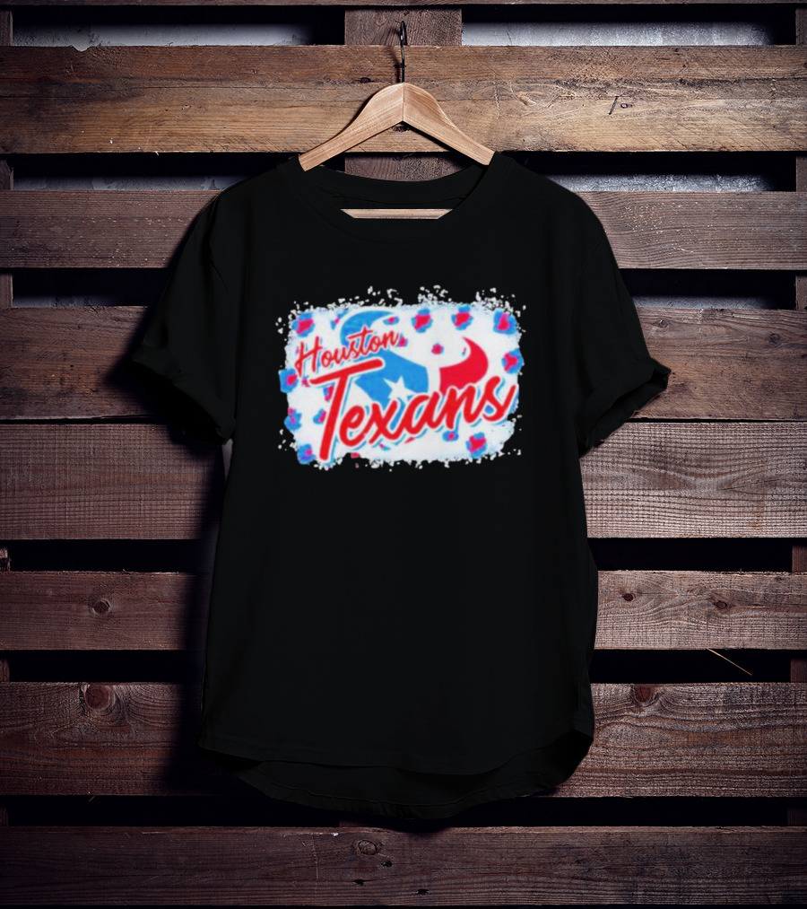 Houston Texans NFL Football Team Leopard T-Shirt