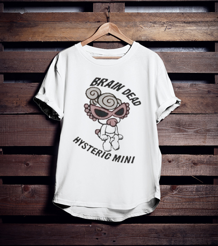 Hysteric Mini Brain Dead Ribbed Character With Sunglasses T-Shirt