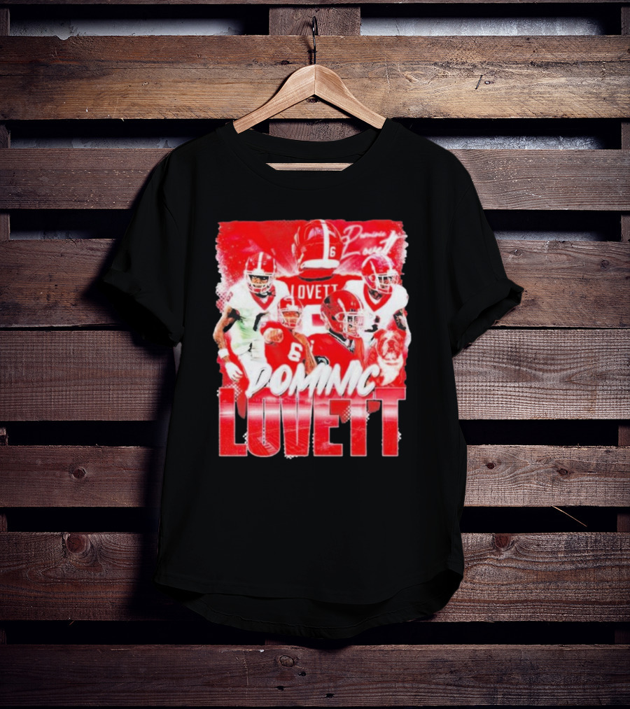 Georgia Bulldogs Dominic Lovett Football Sportswear T-Shirt
