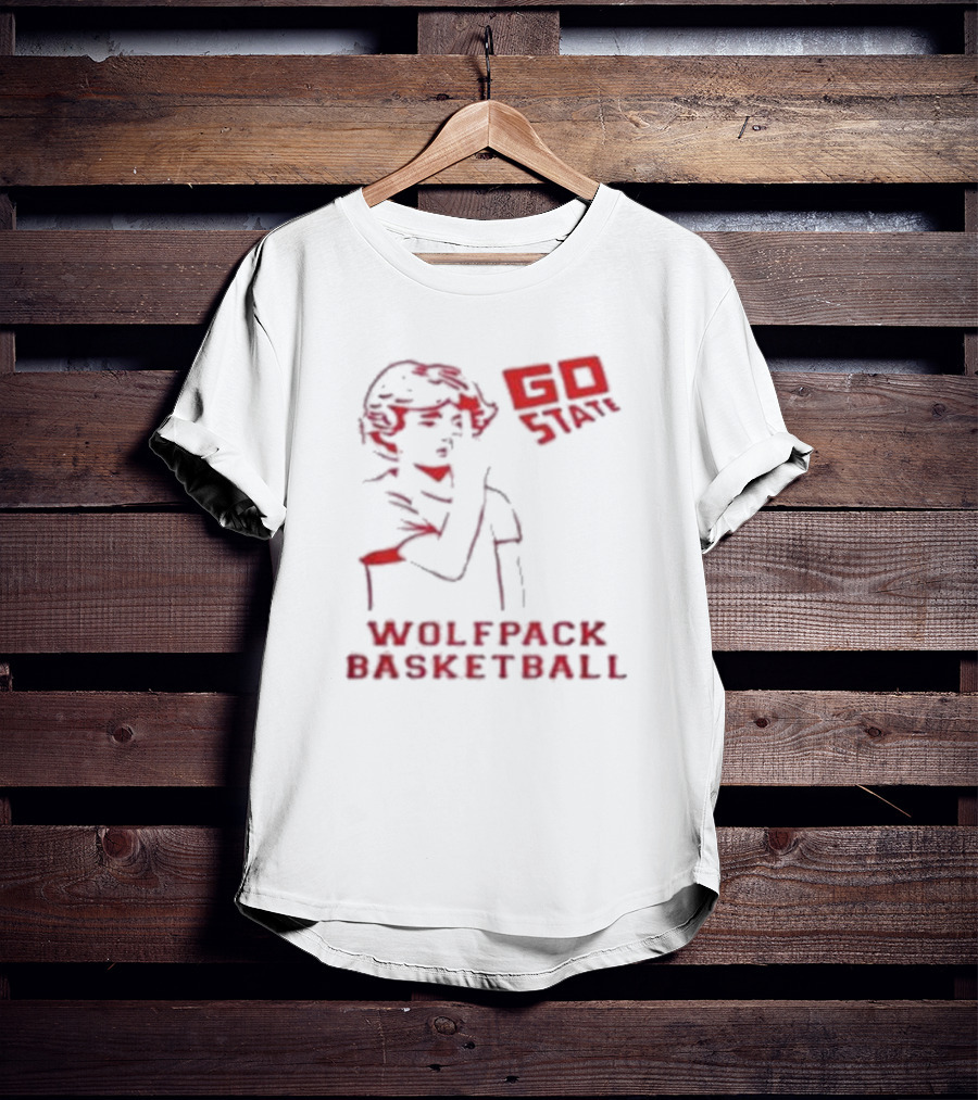 Go State Wolfpack Basketball Fan Support T-Shirt