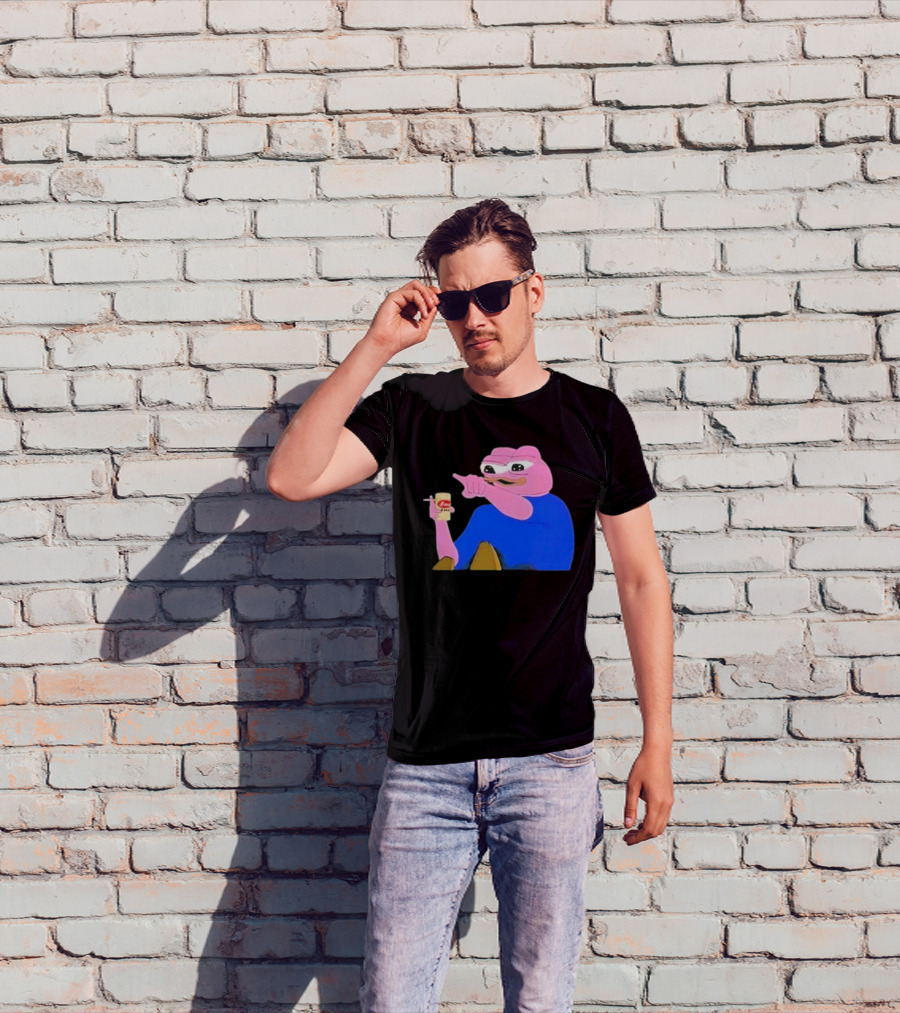 Haider $Pork Based Beer Cheetos And Pepe Style Image T-Shirt