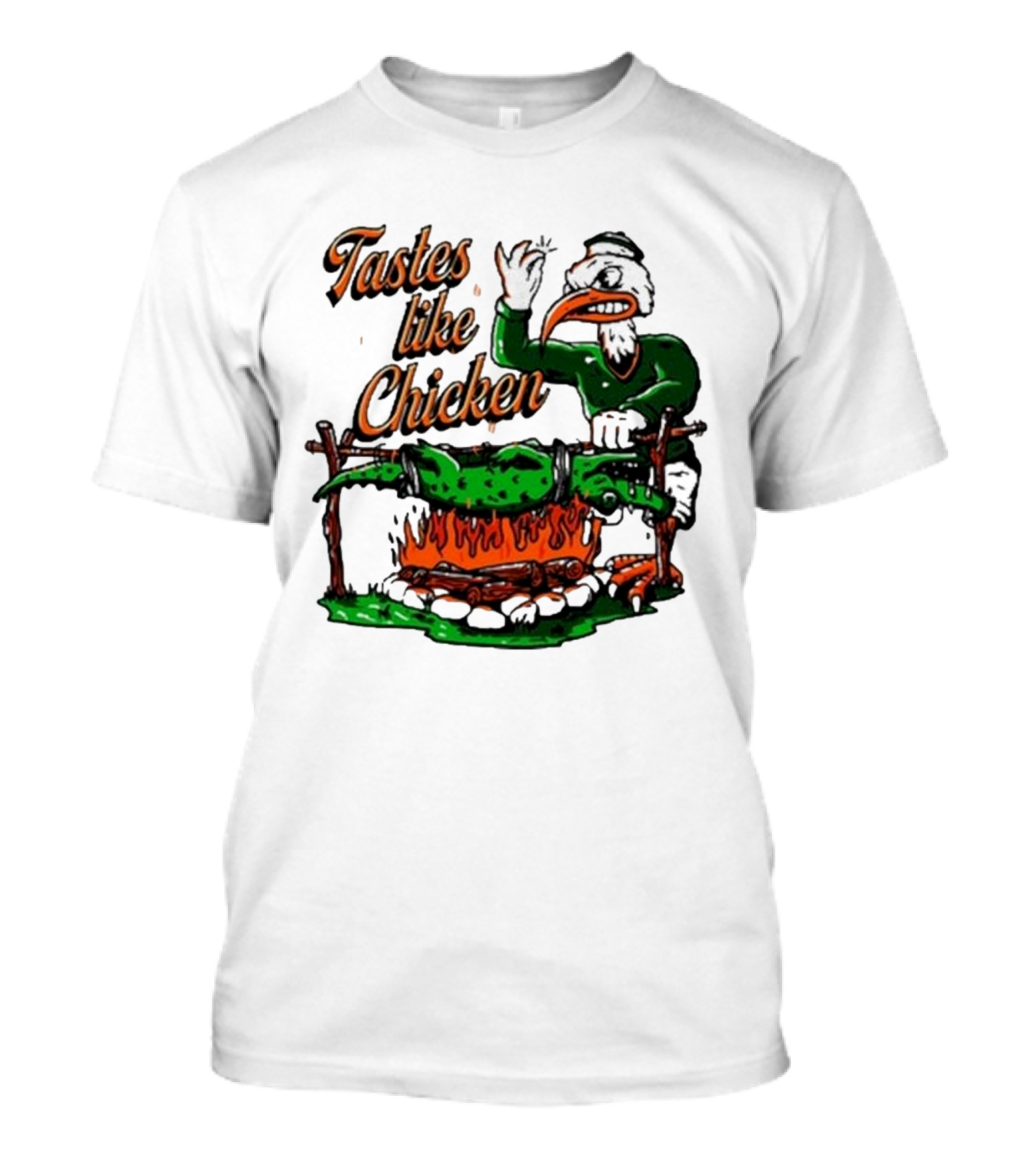 Miami Hurricanes Rivalry Gator Roast Tastes Like Chicken T-Shirt