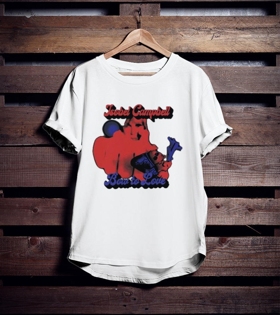 Isobel Campbell Bow To Love Retro Red And Blue T-Shirt