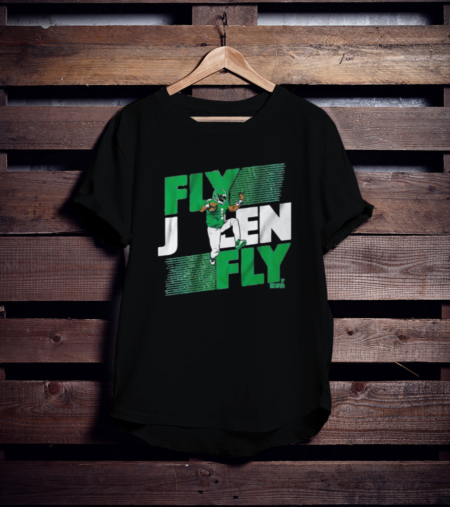 Fly Jalen Fly Green Football T-Shirt