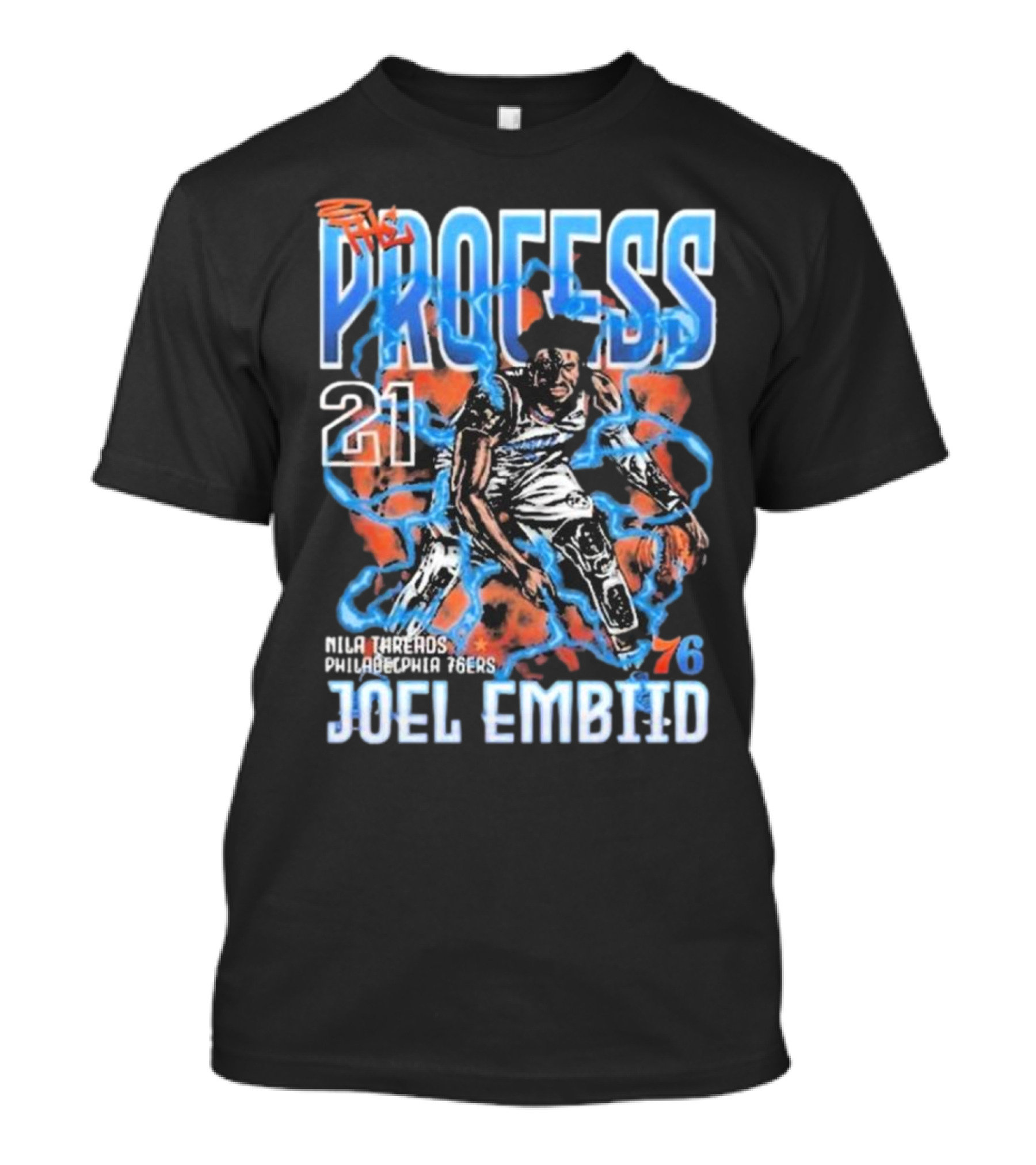 Joel Embiid The Process 21 Philadelphia 76ers NBA 76 T-Shirt