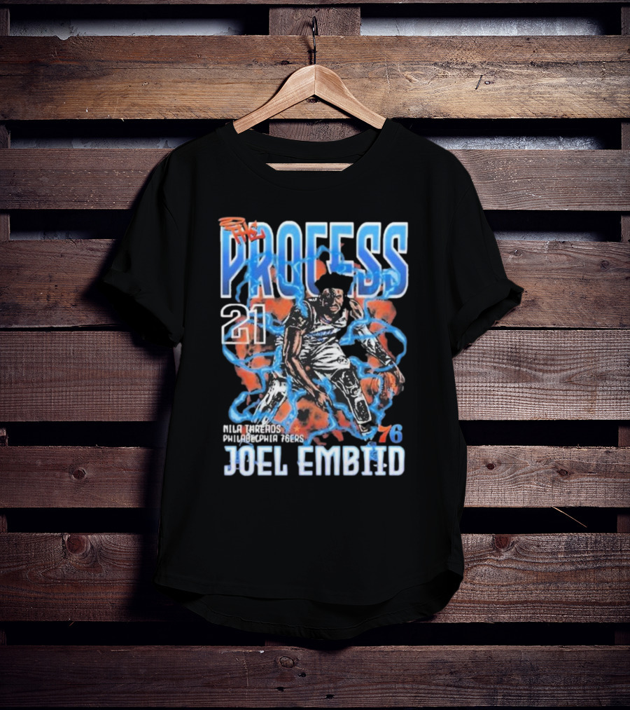 Joel Embiid The Process 21 Philadelphia 76ers NBA 76 T-Shirt