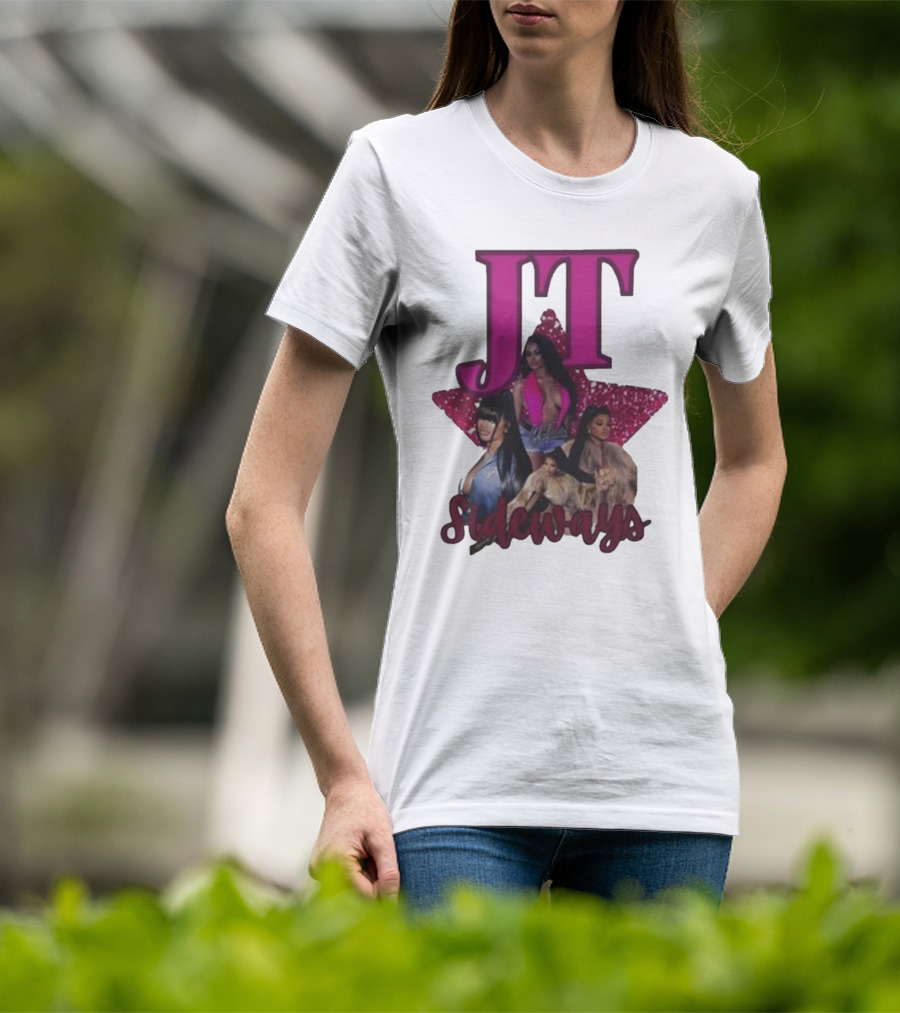 JT Sideways Star Pink Glamorous Portraits T-Shirt
