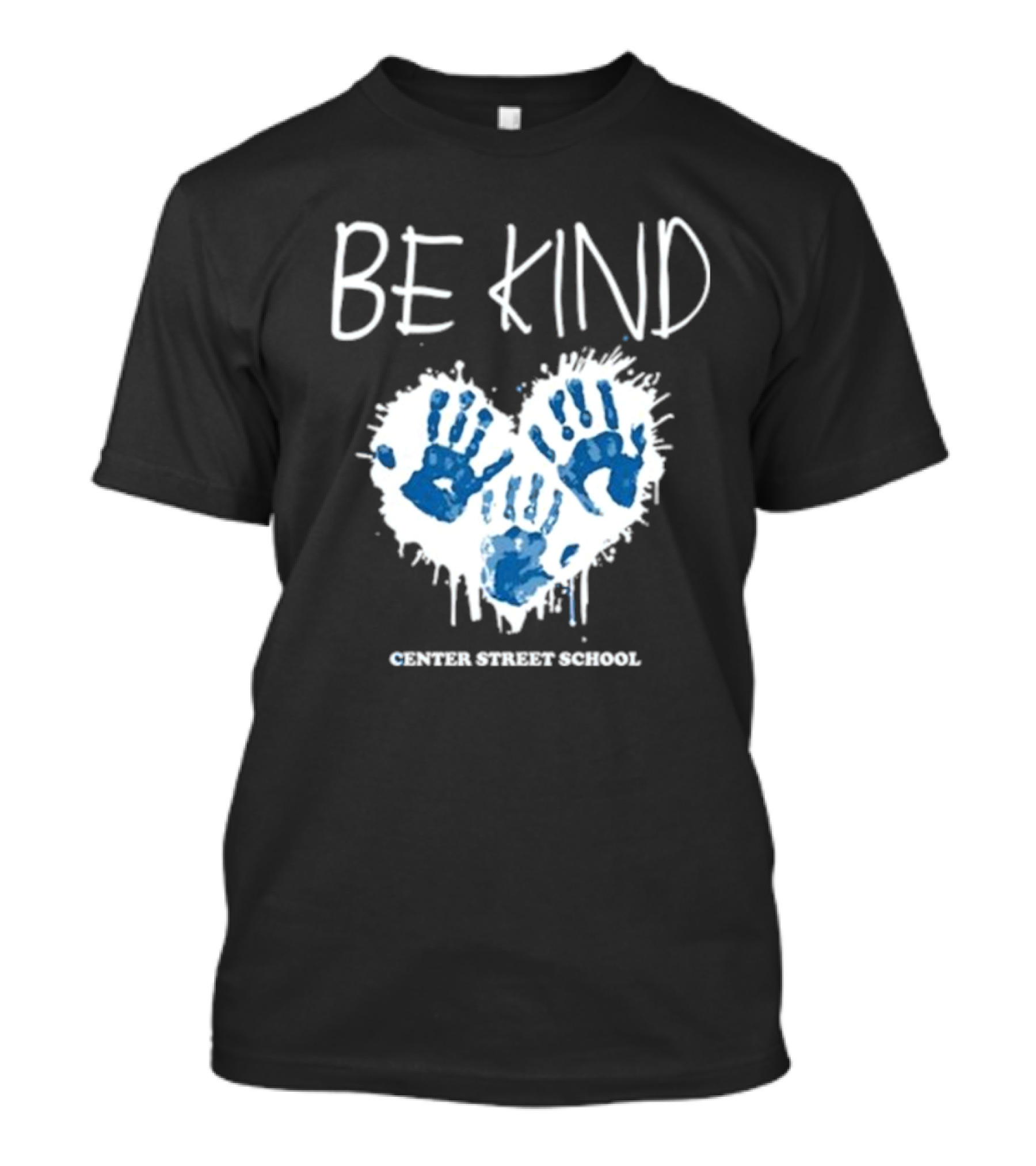 Be Kind Heart Handprints Center Street School T-Shirt