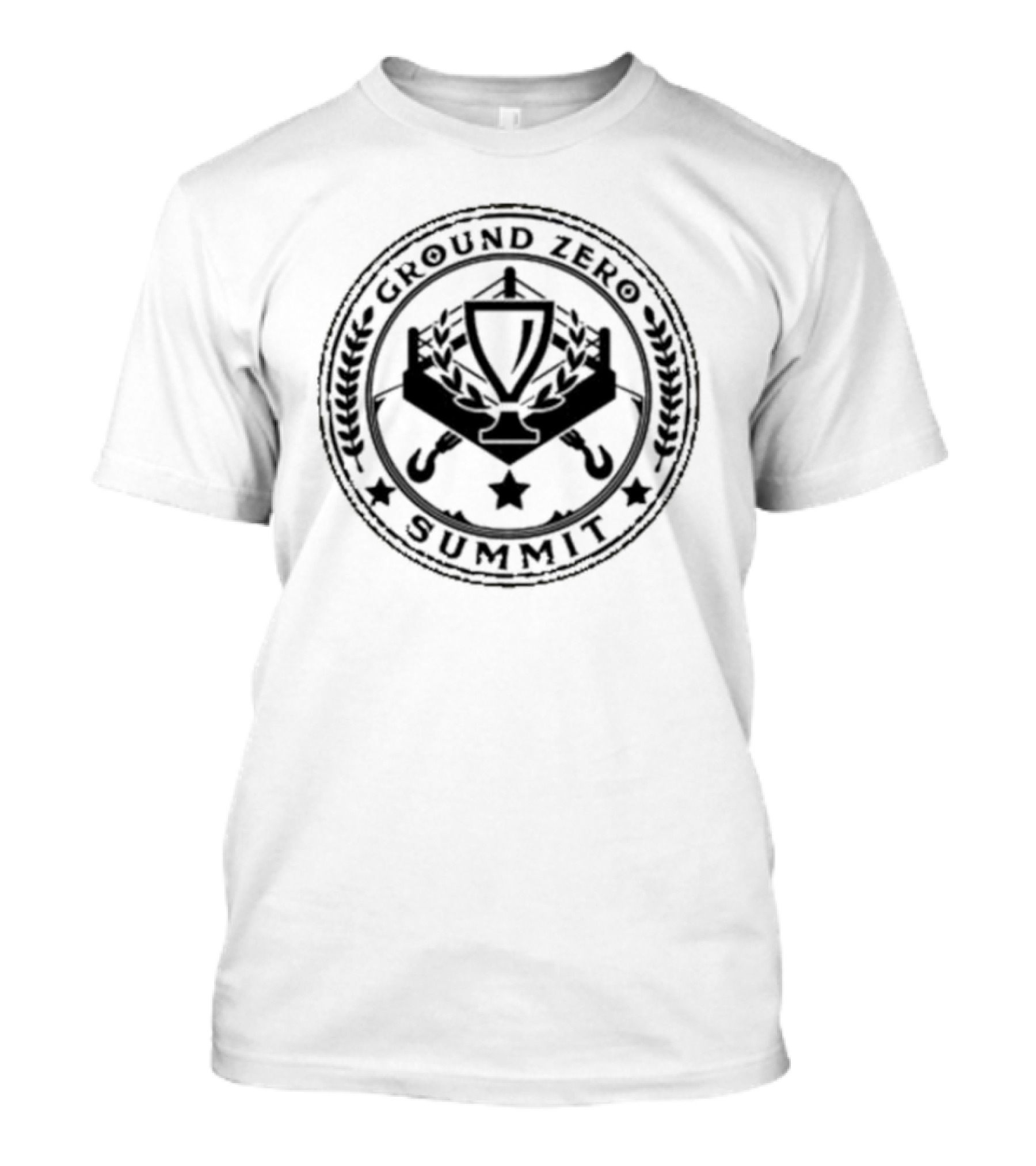 Ground Zero Summit Tournament Trophy Laurel Hooks Stars Emblem T-Shirt