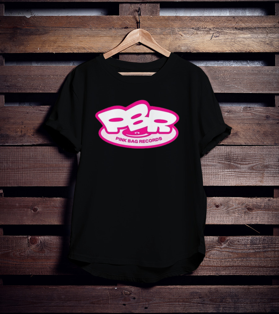 PBR Pink Bag Records PBR Bubble Text T-Shirt