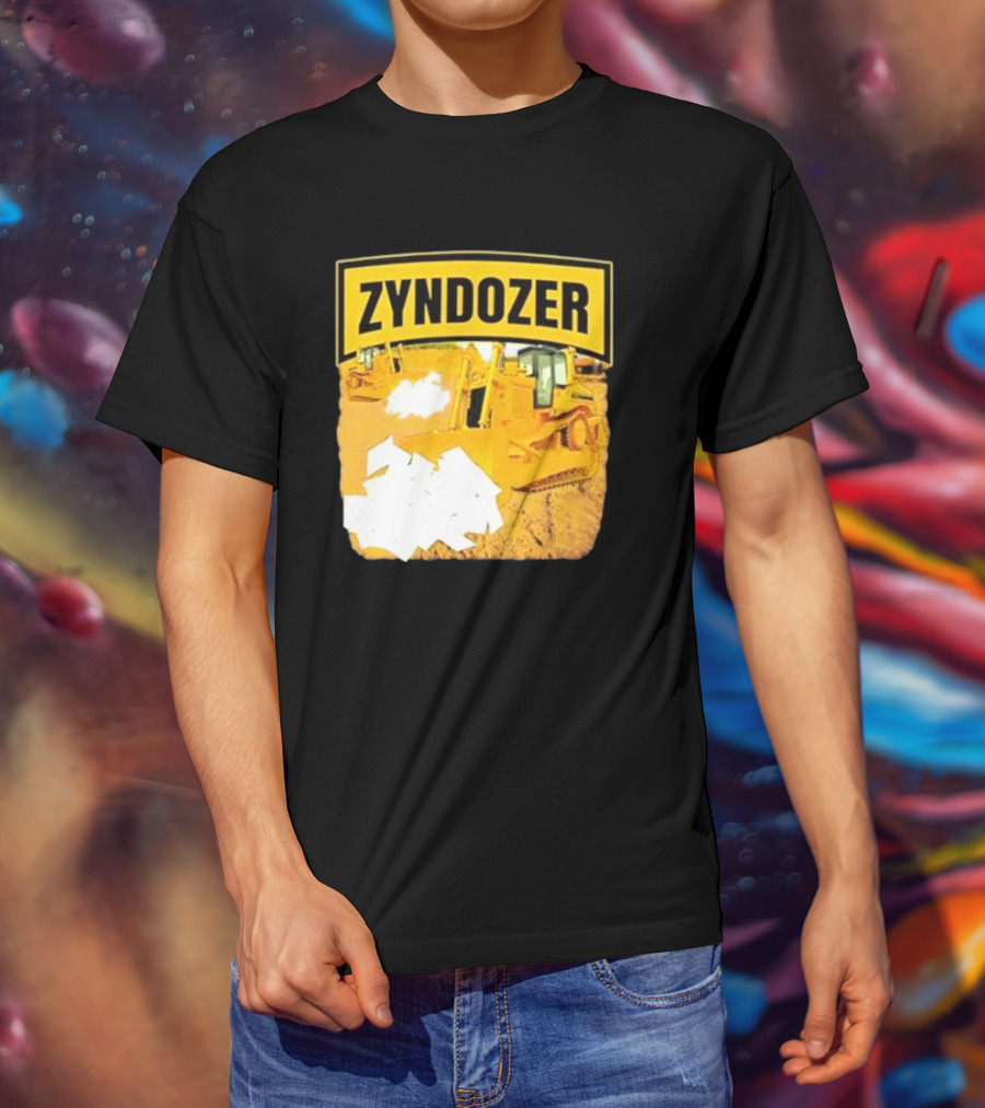 Zyndozer Funny Ahh Tees Bulldozer Image T-Shirt
