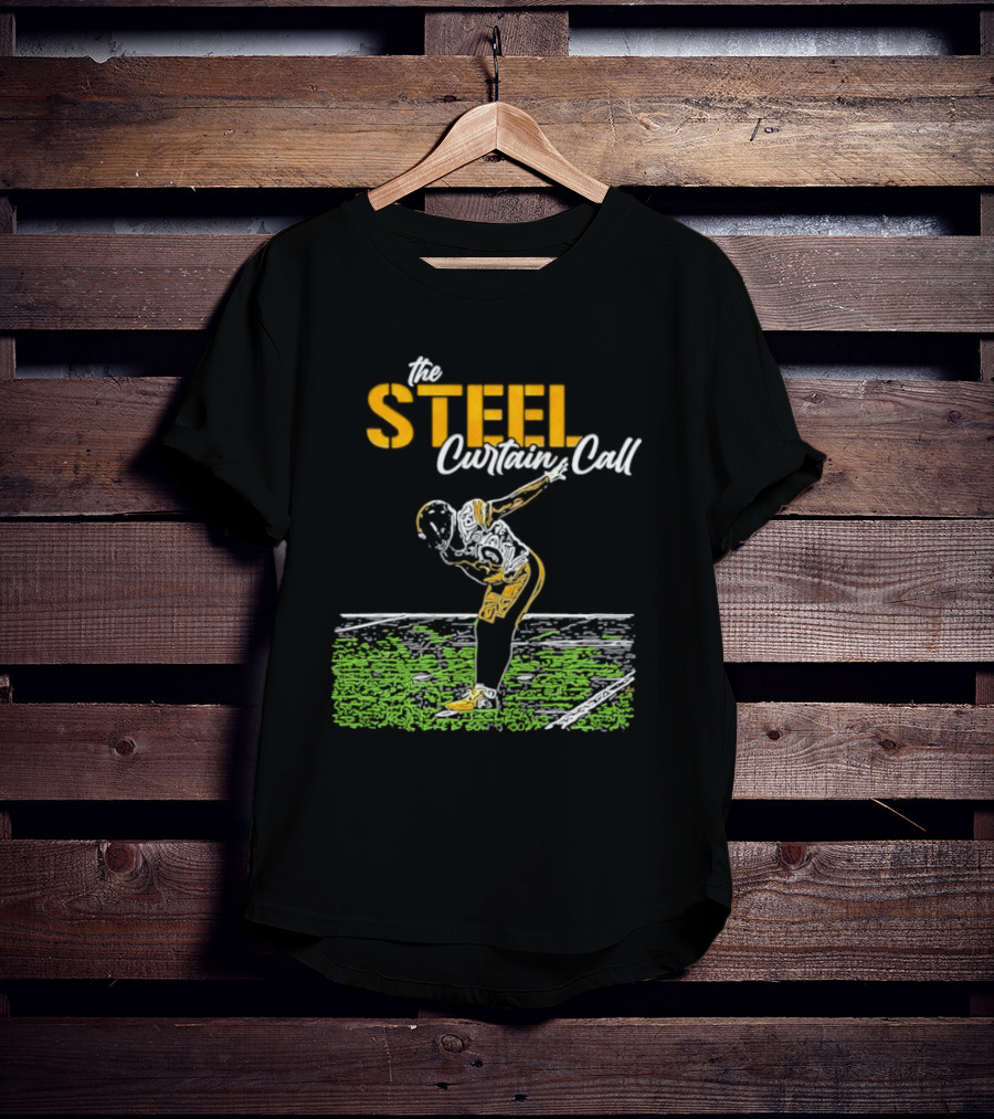 The Steel Curtain Call Take A Bow TJ Football T-Shirt