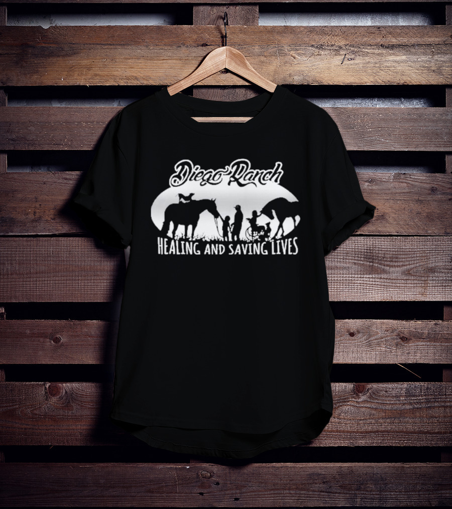 Diego Ranch Healing And Saving Lives Atticus Wearing T-Shirt
