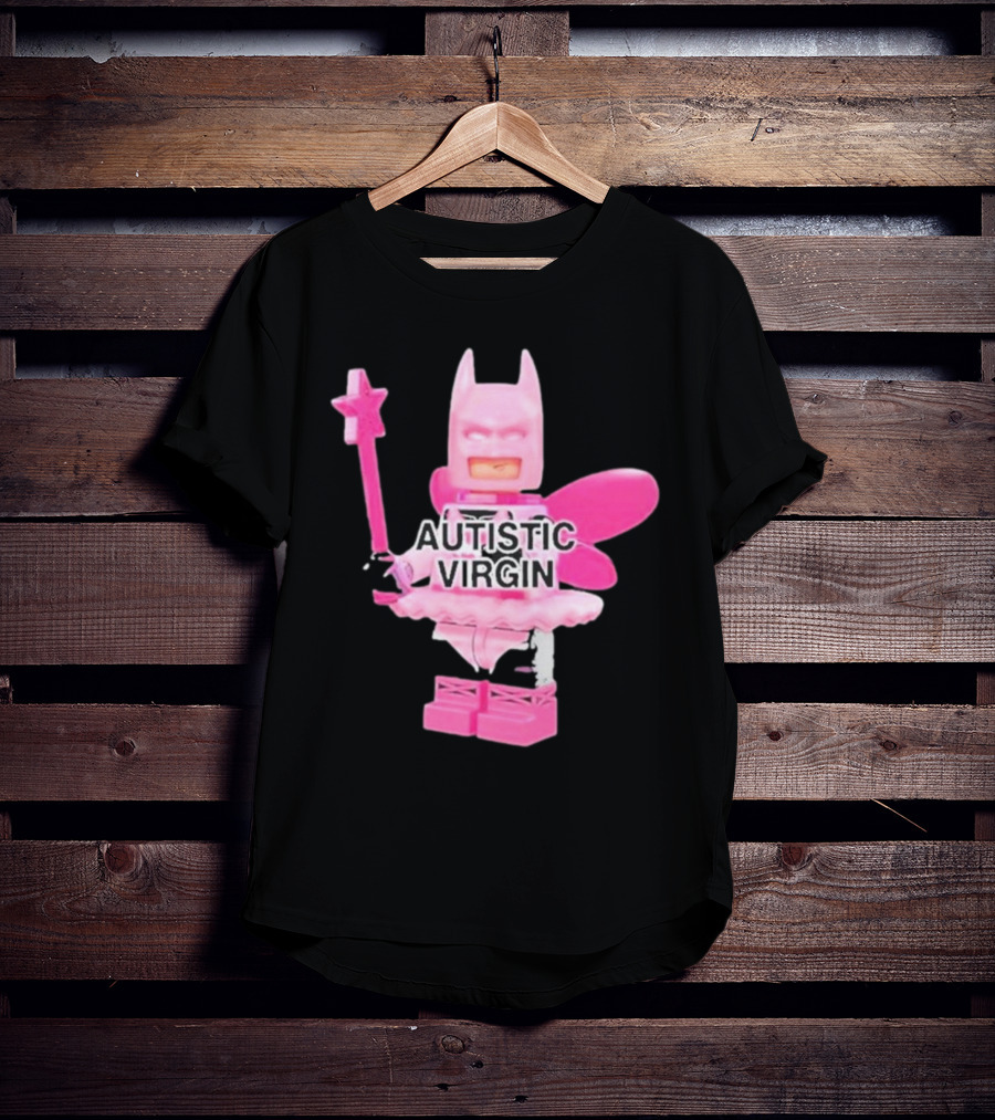 Autistic Virgin Pink Lego Fairy Batman T-Shirt