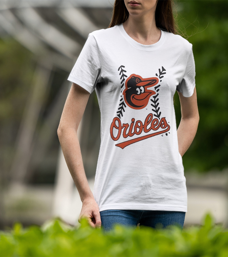 Baltimore Orioles Logo Personalized Name And Number Fastball T-Shirt