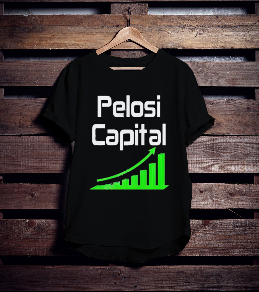 Liathetrader Pelosi Capital Green Arrow Graph T-Shirt