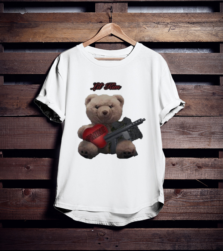 Lil Kim #Mine Teddy Bear With Gun T-Shirt