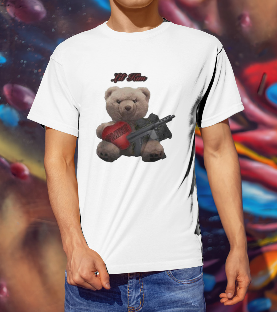 Lil Kim #Mine Teddy Bear With Gun T-Shirt