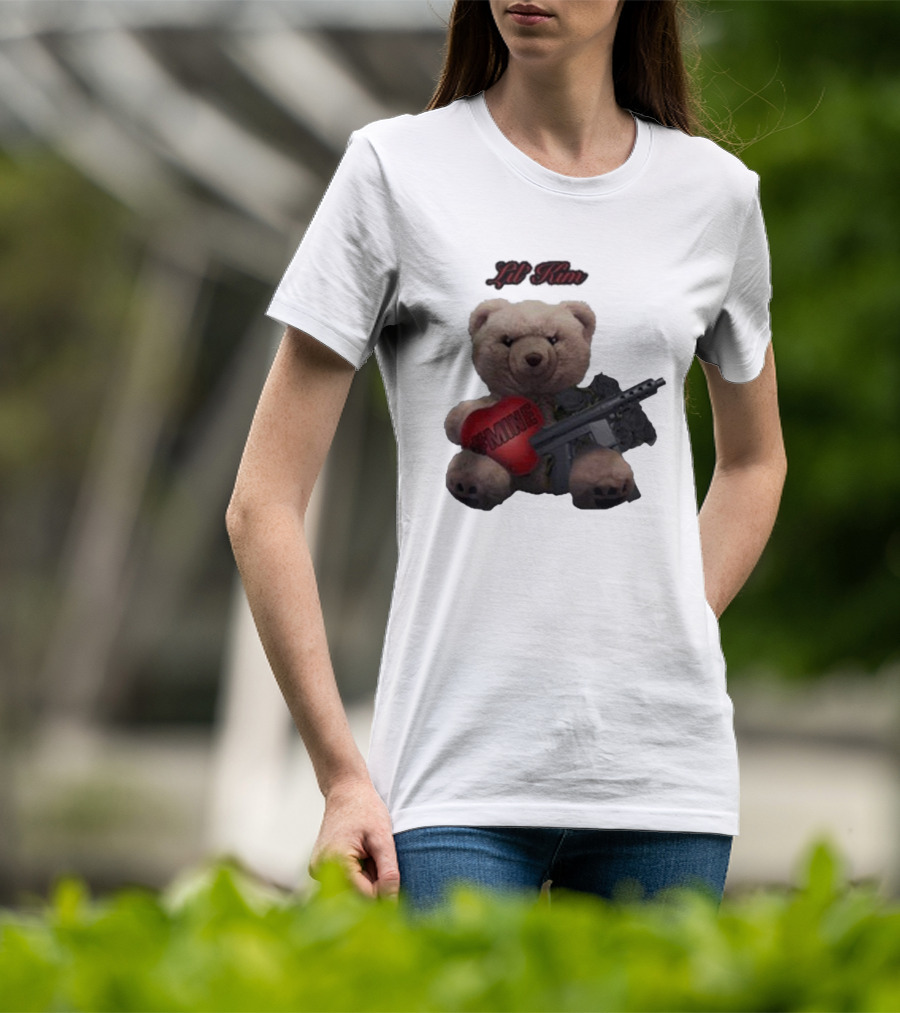 Lil Kim #Mine Teddy Bear With Gun T-Shirt
