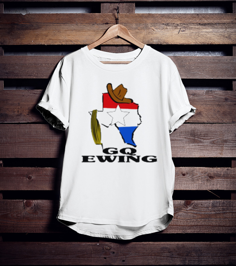 Lone Star GQ Ewing Texas Hat Star Colors T-Shirt