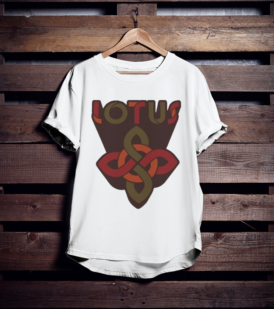 Lotus Celtic Knot Brown Red Green T-Shirt
