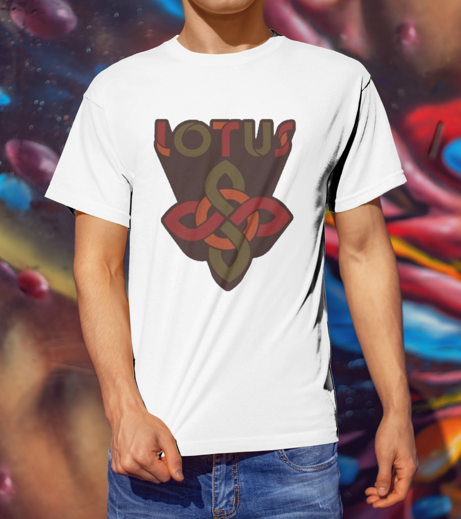 Lotus Celtic Knot Brown Red Green T-Shirt