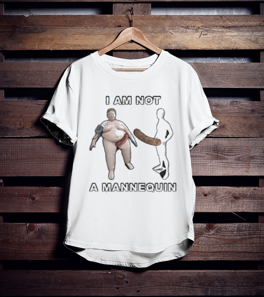 Lucca International Store I Am Not A Mannequin Sausages T-Shirt
