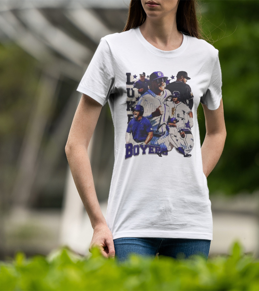 Luke Boyers TCU Horned Frogs Baseball 6 Multi-Action Highlights T-Shirt
