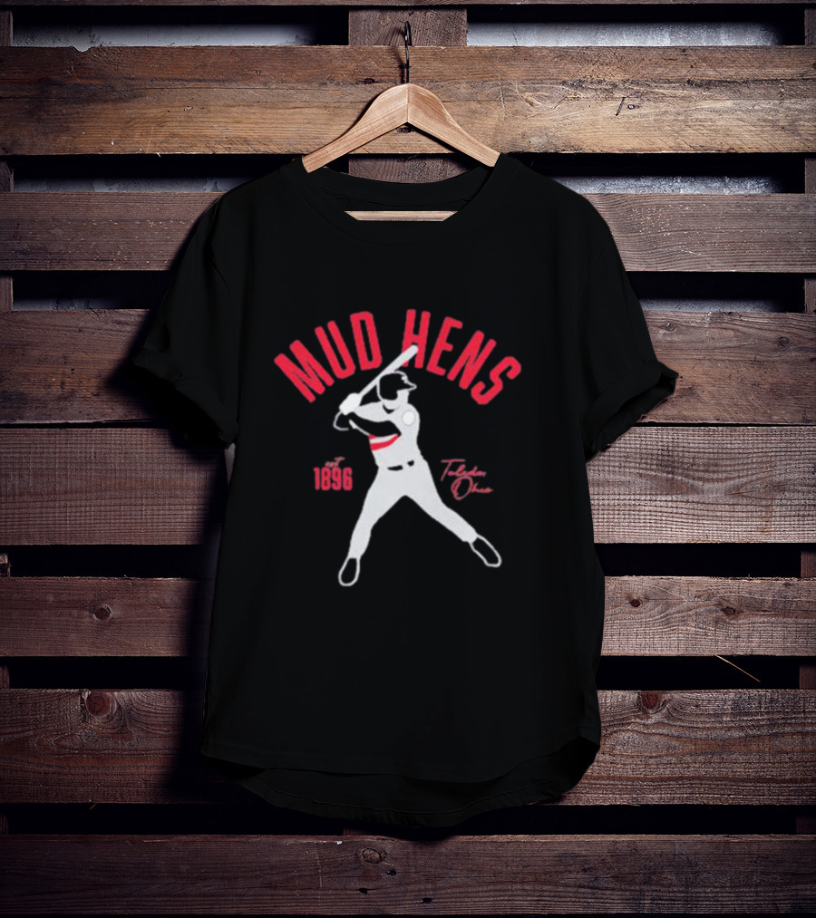 Mud Hens 1896 Toledo Ohio Baseball Player T-Shirt